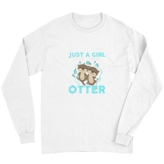 Otter Pet Otters Cute Animal Otter Lover Girls Women Gift Long Sleeves