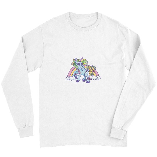 Unicorn Pet Creepy Pastel Goth Soft Goth emo Evil unicorn Unicorn Long Sleeves