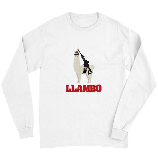 Llama Pet Llambo Military Llama Commando Long Sleeves