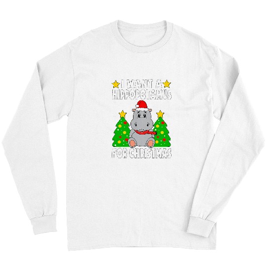 Hippo Pet I Want A Hippopotamus For Christmas Hippo Pajamas Boys Girls Long Sleeves