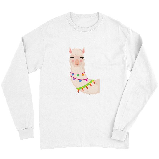 Llama Pet Alpaca Boy Girl Kids 87 Long Sleeves