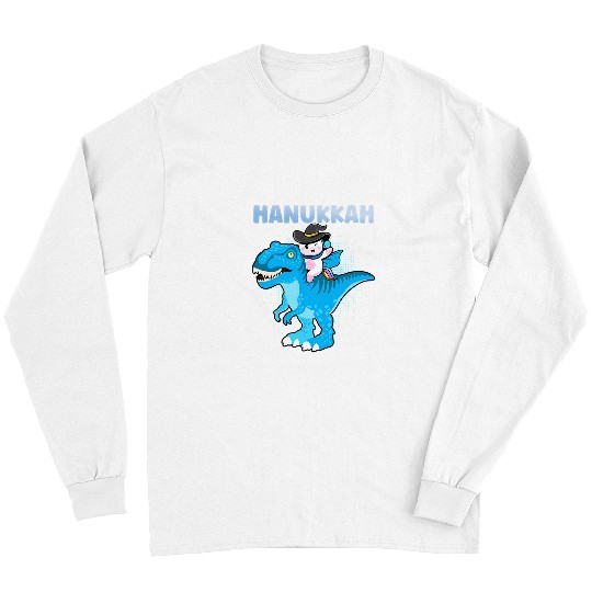 Unicorn Pet Lover Pony Jewnicorn Funny Hanukkah Unicorn TRex 6 Long Sleeves