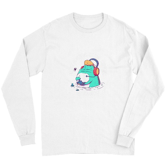 Frog Pet Gamer Girl Frog Gaming Frogs Video Game Birthday Women Girls Long Sleeves