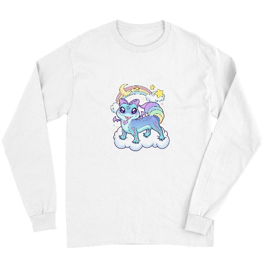 Komodo Pet Kawaii Pastel Goth Cute Creepy Rainbow Lizard Long Sleeves