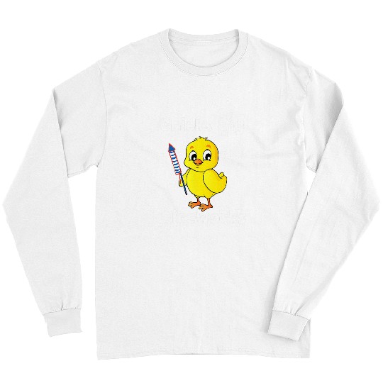 Chicken Pet Chicks Dig Fireworks Funny Long Sleeves