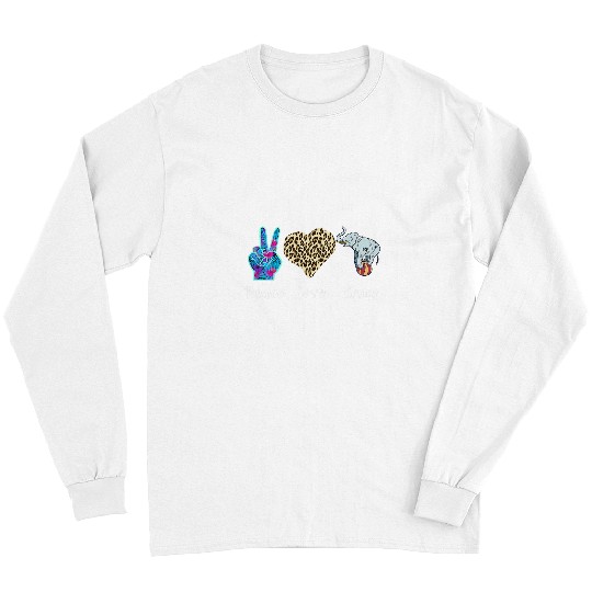 Elephant Mammal Circus Love Peace Leopard Elephant Show Balancing Carnival Long Sleeves