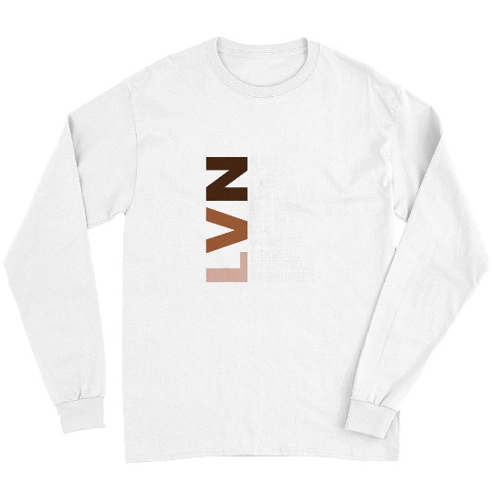 nurses Job I Am A Black LVN nurses RN Afro Woman Black History Month Long Sleeves