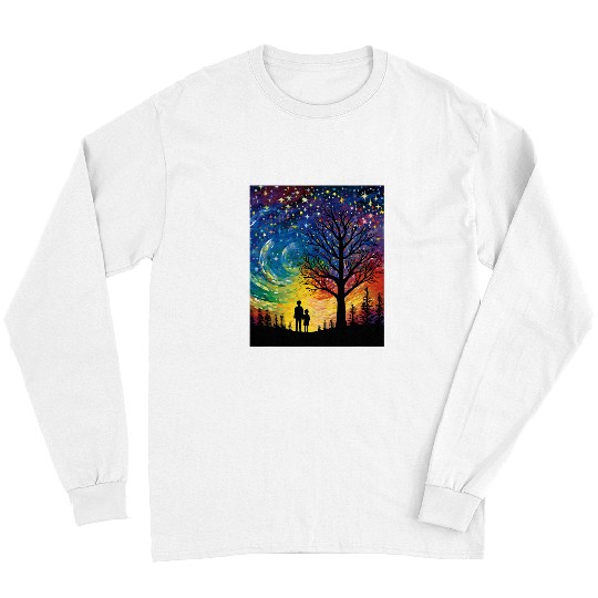 Autism Puzzle Stars Night Spectrum Artistic Support Unity Long Sleeves