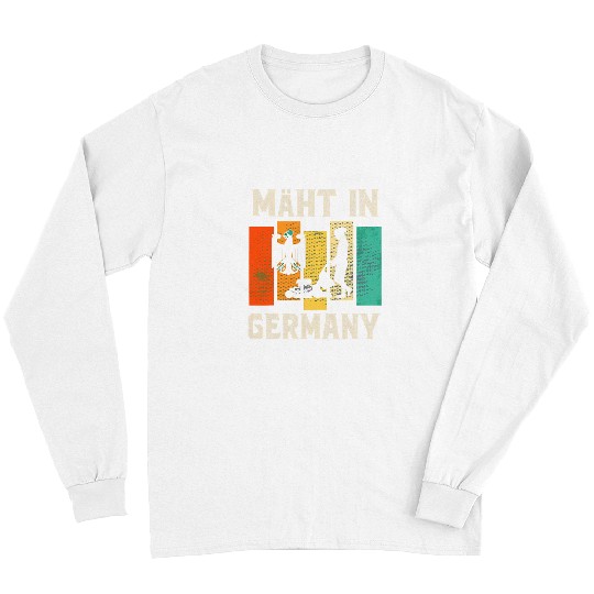 Lawn Mower Fun in Germany Lawn Mowing Garden Gardening Lawn Long Sleeves