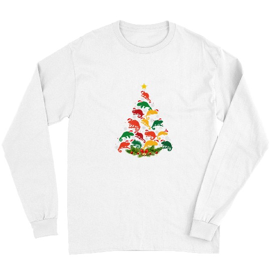 Chameleon Pet xmass Matching Outfits for Holiday Chameleon Christmas Tree Long Sleeves