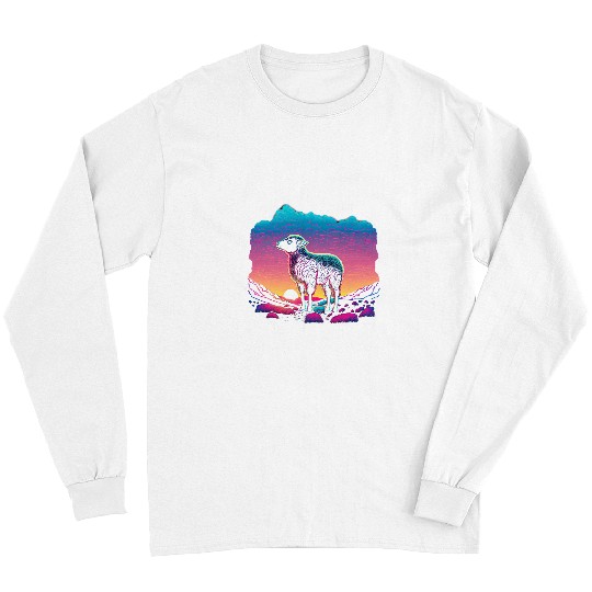 Sheep Pet Retro Aesthetic Lamb Long Sleeves