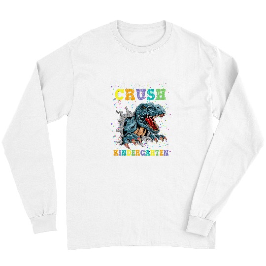 Dinosaur Pet Im Ready To Crush Kindergarten Monster Dinosaur Boys Long Sleeves