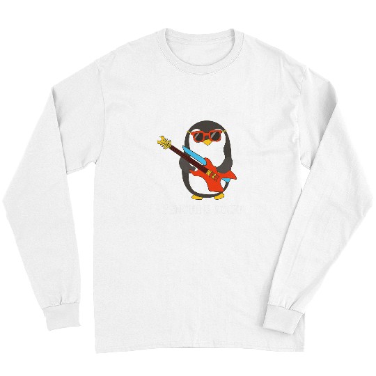 Penguin Pet Rock Funny Cute Long Sleeves