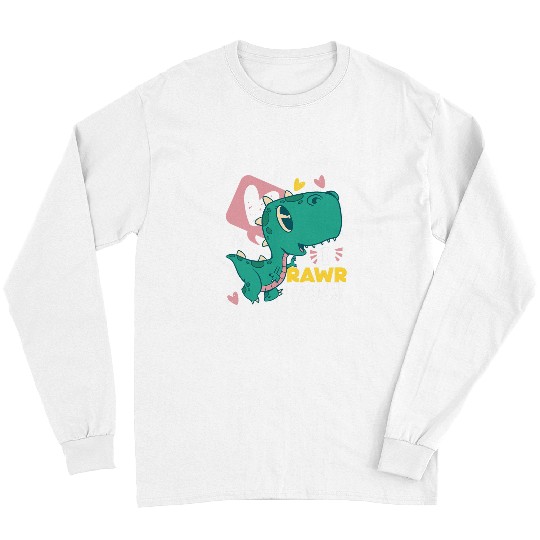 Dinosaur Pet I Rawr You Cute Dinosaur For Kids Long Sleeves