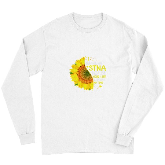 nurses Job I Became an STNA nurses Superhero STNA Long Sleeves