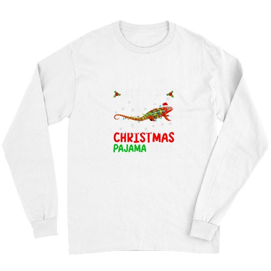 Chameleon Pet This Is My Christmas Pajama Chameleon xmass Funny Animals Long Sleeves