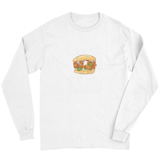 Chicken Pet Ok But First Chicken Burger Sandwich Sandwiches 8 Long Sleeves