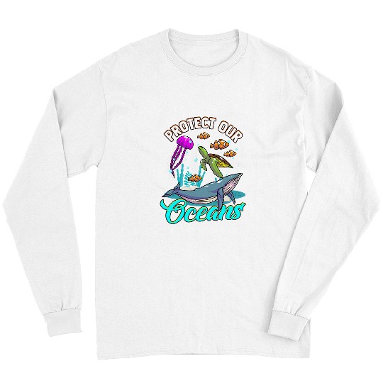 Whale Pet KV9 Turtle Protect Our Oceans Whales Turtle Biologist Marine Animals Long Sleeves