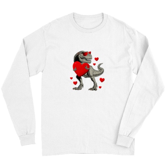 Dinosaur Pet I Rawr You T Valentines Day 2Dino Long Sleeves