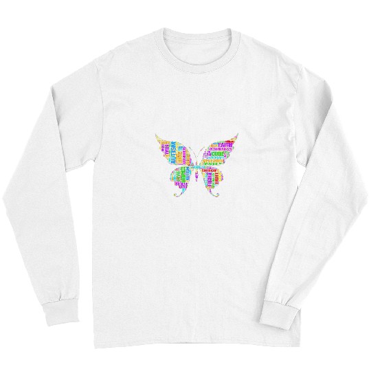 Autism Puzzle Butterfly Puzzle Family Mom Dad Word Art Long Sleeves