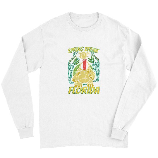 Turtle Pet Spring Break Florida Cute Beach Vacation Long Sleeves