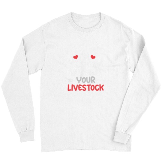 Cow Pet Im Silently Judging Your Livestock Show Pig Cattle Lamb Cow 01 Long Sleeves