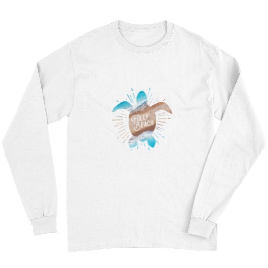 Turtle Pet Folly Beach South Carolina Sea Turtle Ocean Beach Loggerhead Long Sleeves