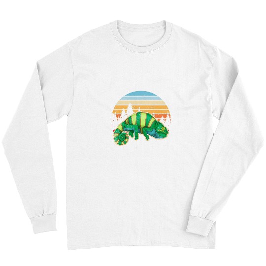 Chameleon Pet Tropical Lizard Reptile Animal Long Sleeves