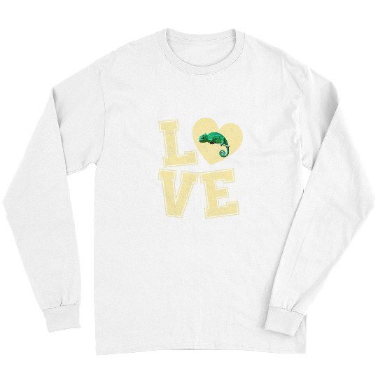 Chameleon Pet vintages love Chameleon Lover Hearts Animals Valentines 1 Long Sleeves