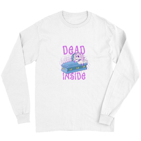 Unicorn Pet Cute Pastel Goth Unicorn Coffin Long Sleeves