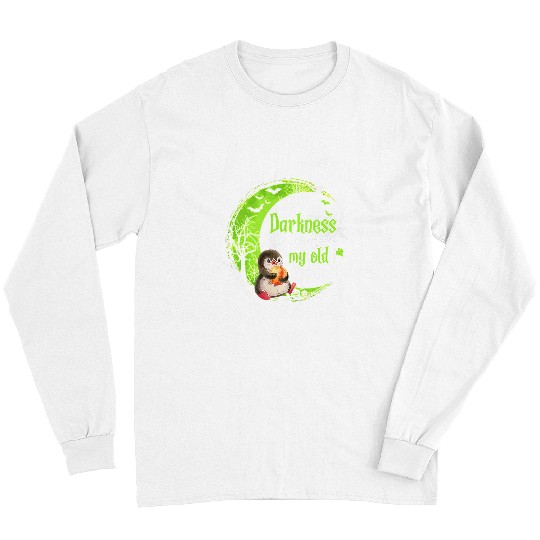 Penguin Pet Pumpkin Hello Darkness My Old Friend Halloween Gifts 248 Long Sleeves