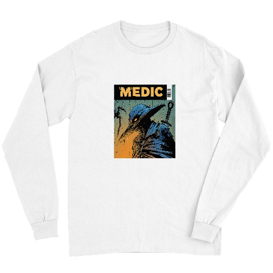 Medic Comic Book Plague Doctor Healer Magazine Style Art Long Sleeves