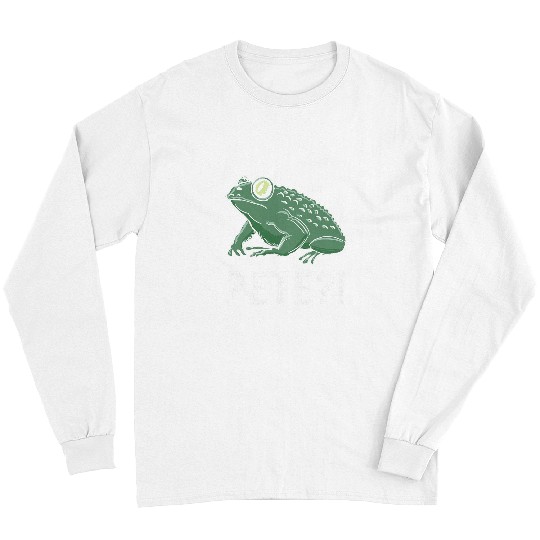 Frog Pet Pete Funny Frog For Frog Lovers Long Sleeves