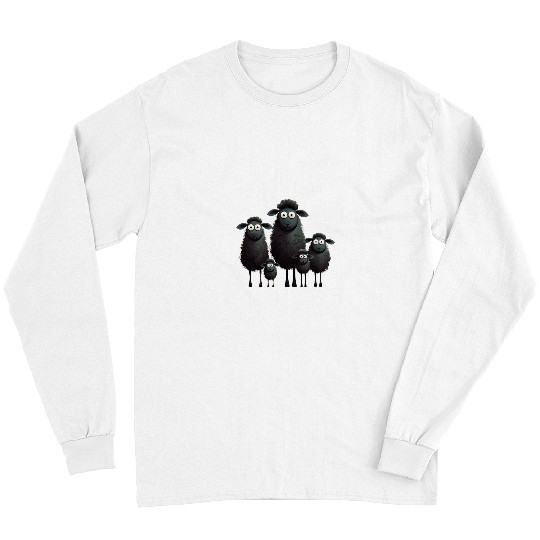 Sheep Pet Funny looking Sheep for flock of Sheep Lovers and Lamb Fans Long Sleeves