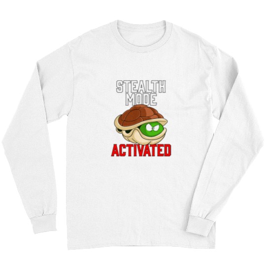 Turtle Pet Stealth Mode Activated Turtle in Shell Novelty Long Sleeves
