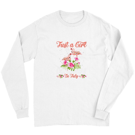 Flamingo Pet Just A Girl Who Loves Christmas In July Cute Flamingo Light 41 Long Sleeves