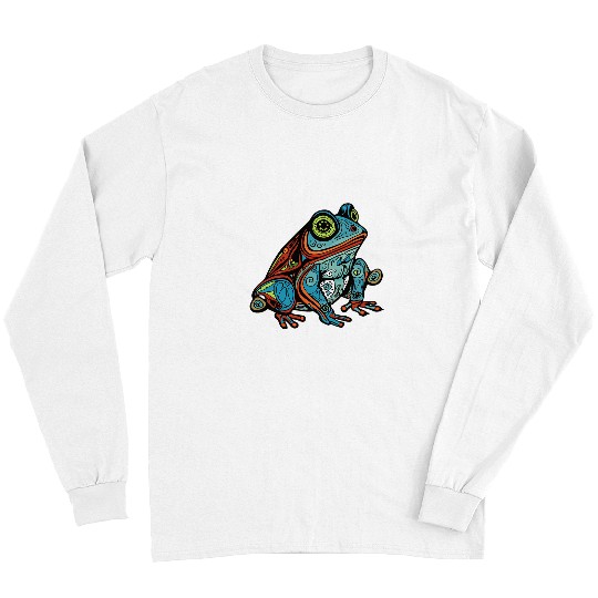 Frog Pet Native American Indian Style Art Pacific Northwest 1 Long Sleeves
