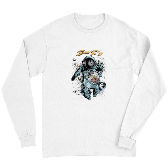 Astronaut Job Ramen Noodles Astronaut Space Aesthetic Edgy Streetwear Long Sleeves