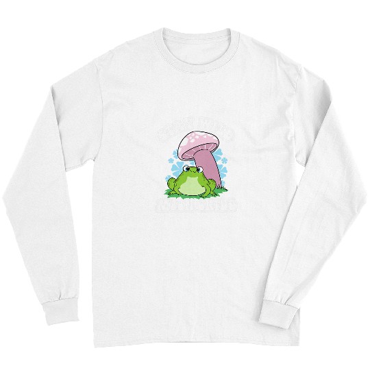 Frog Pet Pastel Goth Kawaii Frog Toadstool Stay Wild Moon Child Long Sleeves