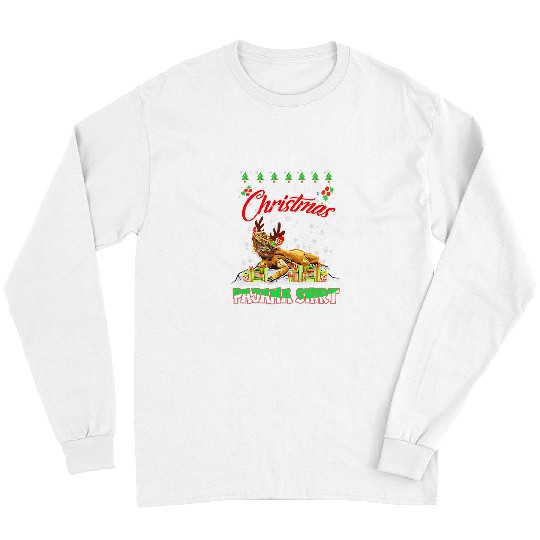 Bearded Dragon Pet This Is My Christmas Pajama Santa Bearded Dragon Lover Long Sleeves