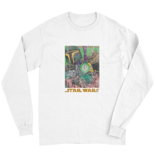 Book Fun Star Wars Boba Fett vintages Comic Long Sleeves