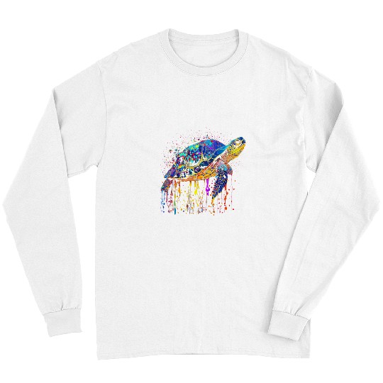 Turtle Pet Tortoise Waterturtle Ocean Natural Environment 14 Long Sleeves
