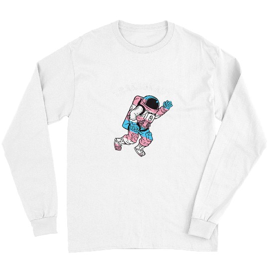 Astronaut Job Trans Pride Transgender Flag LGBTQ Transgender Long Sleeves