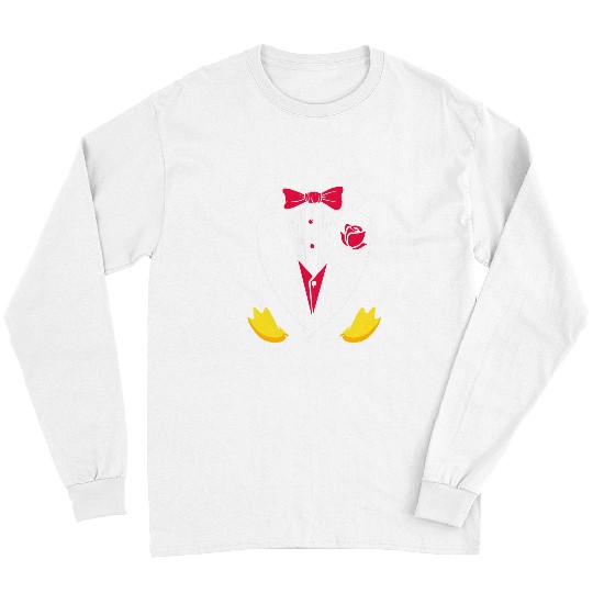 Penguin Pet Tuxedo Costume Bow Tie For Puffin Aquatic Animal Long Sleeves