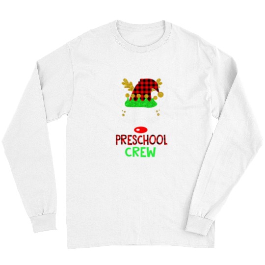 Unicorn Pet Preschool Crew Unicorn Rudolph Reindeer Christmas Teacher Long Sleeves