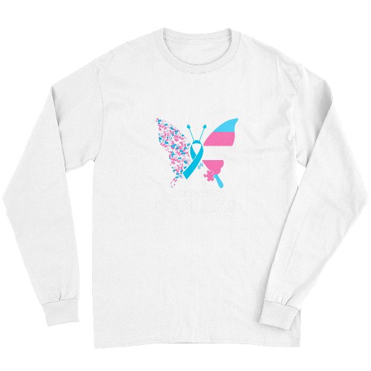 Autism Puzzle Trans Autism Awareness Transgender Pride Puzzles Long Sleeves