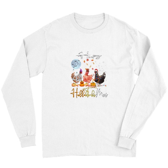 Chicken Pet Happy Hallothanksmas Chicken Halloween Thanksgiving xmass Fun Long Sleeves