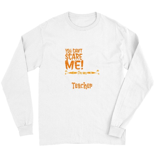 Autism Puzzle Cat Autism Black Cat Halloween You Can not Scare Autism Teacher Long Sleeves