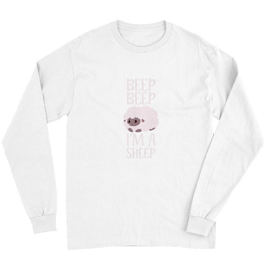 Sheep Pet Beep Beep Im A Sheep Livestock Herd Farm Wool Animal Long Sleeves