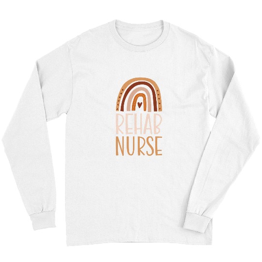 nurses Job Rehab nurses Nursing School Trendy Bohemian Rainbow Boho Long Sleeves